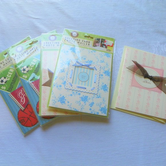 Picture Post Other - 5 Greeting Photo Cards 4x6 Holds 8 Pictures